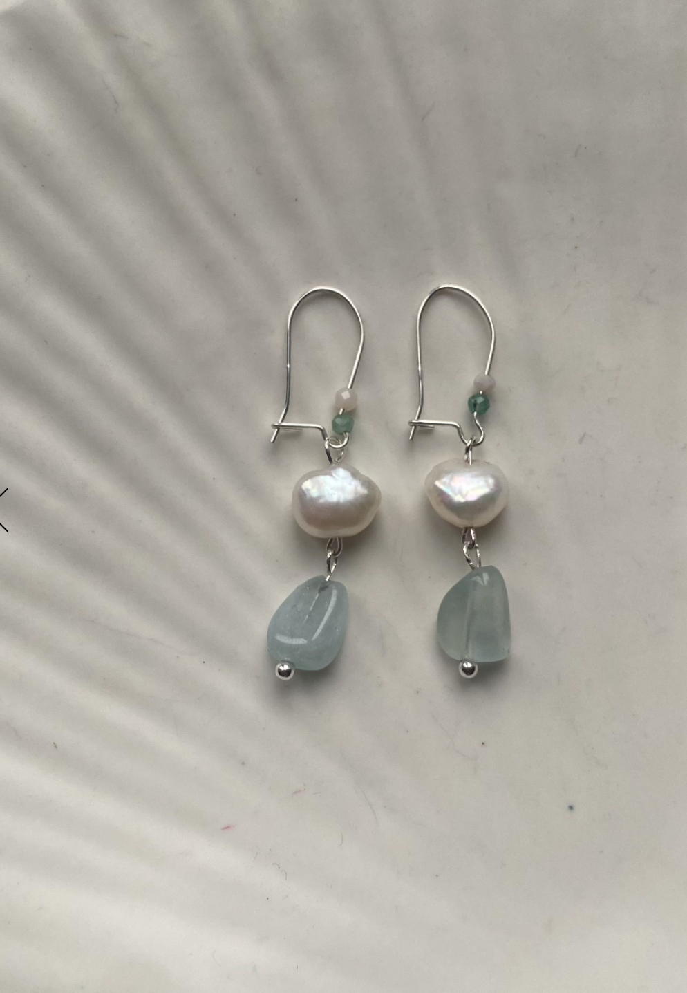 AQUAMARINE & PEARL SILVER